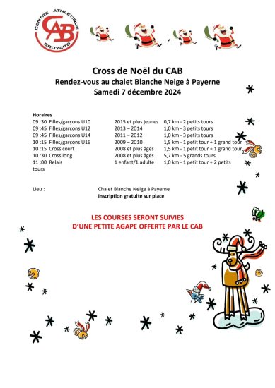 Image Cross de Noël du CAB Image Cross de Noël du CAB