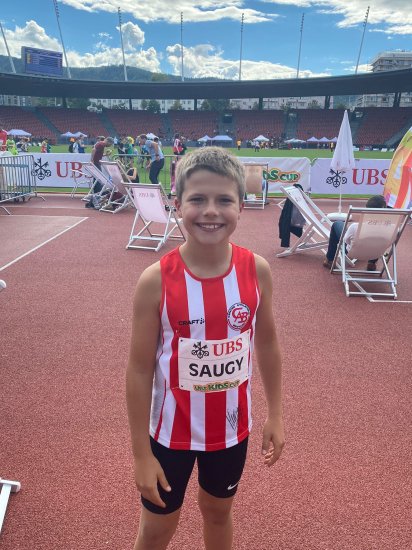 Image UBS kids cup - Maxime Saugy à la finale suisse à Zürich